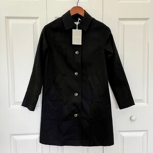 Everlane "The Mac Coat" Black Women's Trench Coat